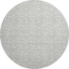 Luxury Washable Indoor/Outdoor Soft Essentials SE4 Gray 8' x 8' Rug