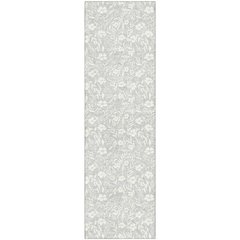 Luxury Washable Indoor/Outdoor Soft Essentials SE4 Gray 2'3" x 7'6" Runner Rug