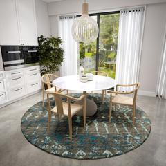 Bravado Mink Transitional Aztec/Incan 8' x 8' Area Rug Mink ABV38