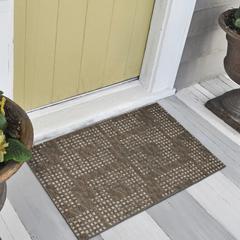 Eleanor Brown Contemporary Geometric 1'8" x 2'6" Accent Rug Brown AER31