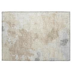 Indoor/Outdoor Accord AAC32 Beige Washable 1'8" x 2'6" Rug