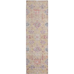 Luxury Washable Indoor/Outdoor Solace Peach 2'3" x 7'6" Runner Rug