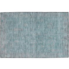 Luxury Washable Indoor/Outdoor Solace Aqua 1'8" x 2'6" Rug