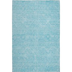 Luxury Washable Indoor/Outdoor Solace Sky 2'6" x 3'10" Rug