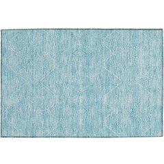 Luxury Washable Indoor/Outdoor Solace Sky 1'8" x 2'6" Rug