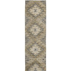 Luxury Washable Indoor/Outdoor Solace Beige 2'3" x 7'6" Runner Rug
