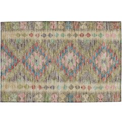 Luxury Washable Indoor/Outdoor Solace Green 1'8" x 2'6" Rug