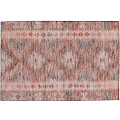 Luxury Washable Indoor/Outdoor Solace Terracotta 1'8" x 2'6" Rug