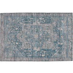 Luxury Washable Indoor/Outdoor Solace Blue 1'8" x 2'6" Rug