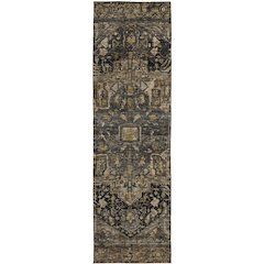 Luxury Washable Indoor/Outdoor Solace Charcoal 2'3" x 7'6" Runner Rug