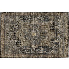 Luxury Washable Indoor/Outdoor Solace Charcoal 1'8" x 2'6" Rug
