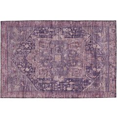 Luxury Washable Indoor/Outdoor Solace Eggplant 1'8" x 2'6" Rug