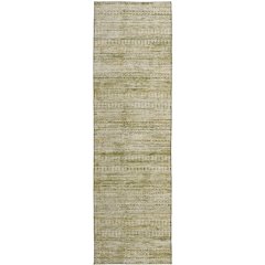 Luxury Washable Indoor/Outdoor Solace Aloe 2'3" x 7'6" Runner Rug