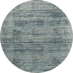 Luxury Washable Indoor/Outdoor Solace Teal 8' x 8' Round Rug