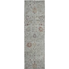Luxury Washable Indoor/Outdoor Solace Gray 2'3" x 7'6" Runner Rug