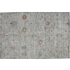 Luxury Washable Indoor/Outdoor Solace Gray 1'8" x 2'6" Rug