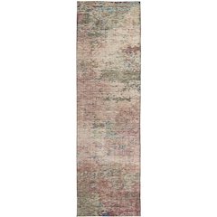 Luxury Washable Indoor/Outdoor Solace Blush 2'3" x 7'6" Runner Rug