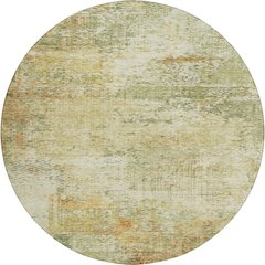 Luxury Washable Indoor/Outdoor Solace Fern 8' x 8' Round Rug