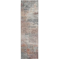 Luxury Washable Indoor/Outdoor Solace Gray 2'3" x 7'6" Runner Rug