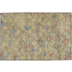 Luxury Washable Indoor/Outdoor Solace Gold 1'8" x 2'6" Rug