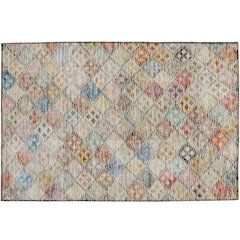 Luxury Washable Indoor/Outdoor Solace Paprika 1'8" x 2'6" Rug