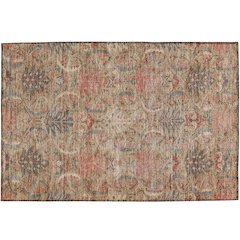Luxury Washable Indoor/Outdoor Solace Tan 1'8" x 2'6" Rug