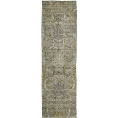 Luxury Washable Indoor/Outdoor Solace Taupe 2'3" x 7'6" Runner Rug