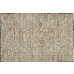 Luxury Washable Indoor/Outdoor Solace Beige 1'8" x 2'6" Rug