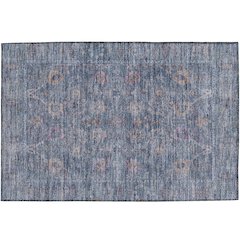 Luxury Washable Indoor/Outdoor Solace Denim 1'8" x 2'6" Rug