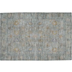 Luxury Washable Indoor/Outdoor Solace Teal 1'8" x 2'6" Rug