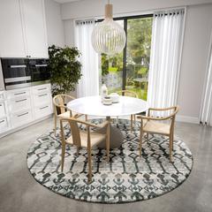 Bravado Ash Transitional Aztec/Incan 8' x 8' Area Rug Ash ABV38