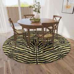 Safari Gilded Animal Animal Print 8' x 8' Area Rug Gilded ASF31