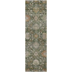 Indoor/Outdoor Silk Road Basil 2'3" x 7'6" Runner Rug