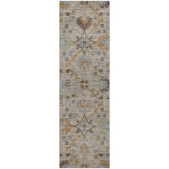 Indoor/Outdoor Silk Road Flax 2'3" x 7'6" Runner Rug