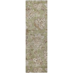 Indoor/Outdoor Silk Road Aloe 2'3" x 7'6" Runner Rug