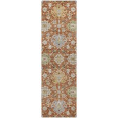 Indoor/Outdoor Silk Road Cayenne 2'3" x 7'6" Runner Rug