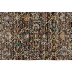 Indoor/Outdoor Silk Road Chocolate 1'8" x 2'6" Rug