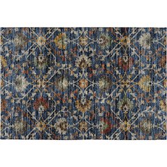Indoor/Outdoor Silk Road Navy 1'8" x 2'6" Rug