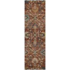 Indoor/Outdoor Silk Road Paprika 2'3" x 7'6" Runner Rug