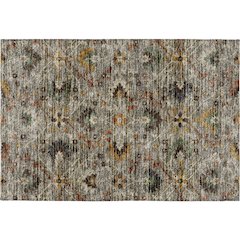 Indoor/Outdoor Silk Road Pewter 1'8" x 2'6" Rug