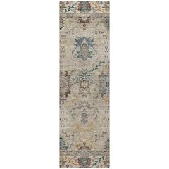Indoor/Outdoor Silk Road Putty 2'3" x 7'6" Runner Rug