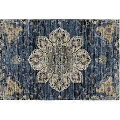 Indoor/Outdoor Silk Road Navy 1'8" x 2'6" Rug