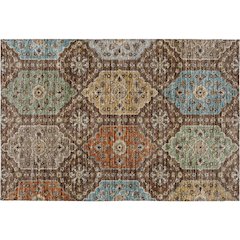 Indoor/Outdoor Silk Road Chocolate 1'8" x 2'6" Rug