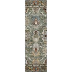 Indoor/Outdoor Silk Road Basil 2'3" x 7'6" Runner Rug