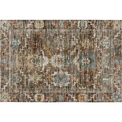 Indoor/Outdoor Silk Road Chocolate 1'8" x 2'6" Rug