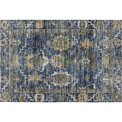 Indoor/Outdoor Silk Road Navy 1'8" x 2'6" Rug