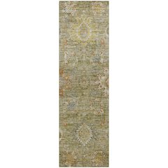Indoor/Outdoor Silk Road Sage 2'3" x 7'6" Runner Rug