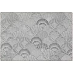 Indoor/Outdoor Surfside ASR32 Gray Washable 1'8" x 2'6" Rug