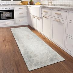 Rylee Gray Transitional Abstract 2'3" x 7'6" Runner Rug Gray ARY31