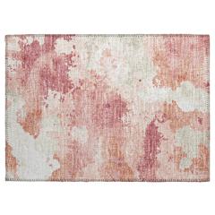 Indoor/Outdoor Accord AAC32 Pink Washable 1'8" x 2'6" Rug